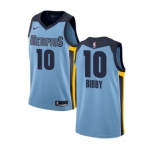 Women's Nike Memphis Grizzlies #10 Mike Bibby Authentic Light Blue NBA Jersey Statement Edition