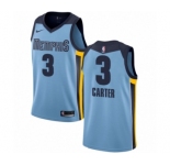 Women's Nike Memphis Grizzlies #3 Jevon Carter Authentic Light Blue NBA Jersey Statement Edition