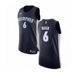 Women's Nike Memphis Grizzlies #6 Shelvin Mack Authentic Navy Blue NBA Jersey - Icon Edition
