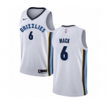 Women's Nike Memphis Grizzlies #6 Shelvin Mack Authentic White NBA Jersey - Association Edition