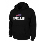 Buffalo Bills Authentic Logo Pullover Hoodie Black
