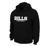 Buffalo Bills Authentic font Pullover Hoodie Black