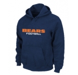 Chicago Bears Authentic font Pullover Hoodie D.Blue