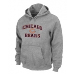 Chicago Bears Heart & Soul Pullover Hoodie Grey