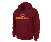 Chicago Bears Sideline Legend Authentic logo Pullover Hoodie RED