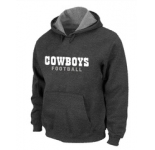 Dallas Cowboys font Pullover Hoodie D.Grey