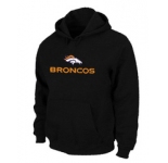 Denver Broncos Authentic Logo Pullover Hoodie Black