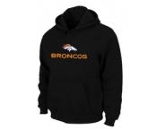 Denver Broncos Authentic Logo Pullover Hoodie Black