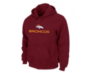 Denver Broncos Authentic Logo Pullover Hoodie RED