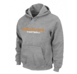 Denver Broncos Authentic font Pullover Hoodie Grey