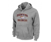 Denver Broncos Heart & Soul Pullover Hoodie Grey