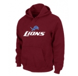 Detroit Lions Authentic Logo Pullover Hoodie RED