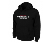 Houston Texans Authentic font Pullover Hoodie Black