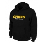 Kansas City Chiefs Authentic font Pullover Hoodie Black