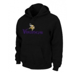 Minnesota Vikings Authentic Logo Pullover Hoodie Black