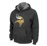 Minnesota Vikings Logo Pullover Hoodie D.Grey