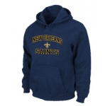 New Orleans Sains Heart & Soul Pullover Hoodie D.Blue