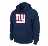 New York Giants Authentic Logo Pullover Hoodie D.Blue