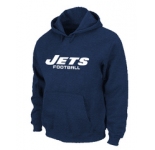 New York Jets Authentic font Pullover Hoodie D.Blue