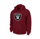 Oakland Raiders Logo Pullover Hoodie RED