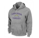 San Diego Charger Heart & Soul Pullover Hoodie Grey