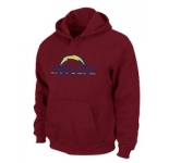 San Diego Chargers Authentic Logo Pullover Hoodie RED