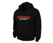 San Francisco 49ers Authentic font Pullover Hoodie Black