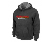 San Francisco 49ers Authentic font Pullover Hoodie D.Grey