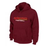 San Francisco 49ers Authentic font Pullover Hoodie Red