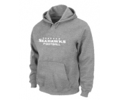 Seattle Seahawks Authentic font Pullover Hoodie Grey