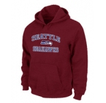 Seattle Seahawks Heart & Soul Pullover Hoodie Black RED