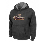 St. Louis Rams Authentic Logo Pullover Hoodie D.Grey