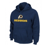 Washington Redskins Authentic Logo Pullover Hoodie D.Blue