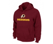 Washington Redskins Authentic Logo Pullover Hoodie RED