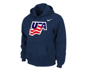 Nike USA Graphic Legend Pullover Hoodie D.Blue