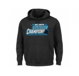 Men's Carolina Panthers Majestic Black 2015 NFC South Division Champions Pullover Hoodie