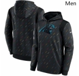 Men's Carolina Panthers Nike Charcoal 2021 NFL Crucial Catch Therma Pullover Hoodie
