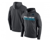 Men's Carolina Panthers Nike Sideline Circuit Anthracite Pullover Hoodie