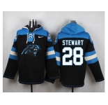 Nike Carolina Panthers #28 Jonathan Stewart Black Player Pullover NFL Hoodie