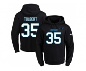 Nike Carolina Panthers #35 Mike Tolbert Black Name & Number Pullover NFL Hoodie
