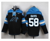 Nike Carolina Panthers #58 Thomas Davis Black Player Pullover NFL Hoodie