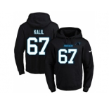 Nike Carolina Panthers #67 Ryan Kalil Black Name & Number Pullover NFL Hoodie