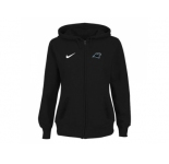Women Carolina Panthers Stadium Rally Full Zip Hoodie Black