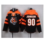 Nike Cincinnati Bengals #90 Michael Johnson Black Player Pullover NFL Hoodie