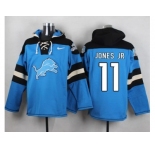 Nike Detroit Lions #11 Marvin Jones Jr Blue Player Pullover NFL Hoodie