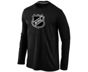NHL Big & Tall Logo Black Long Sleeve T-Shirt