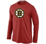 NHL Boston Bruins Big & Tall Logo red Long Sleeve T-Shirt