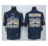 2015 New Nike St.Louis Rams #29 Dickerson Navy Blue Strobe Jerseys[Limited]
