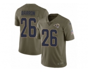 Men Nike Los Angeles Rams #26 Mark Barron Limited Olive 2017 Salute to Service NFL Jerse