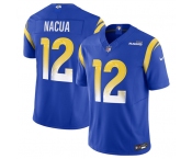 Men's Los Angeles Rams #12 Puka Nacua Blue 2024 F.U.S.E. Vapor Untouchable Limited Football Stitched Jersey
